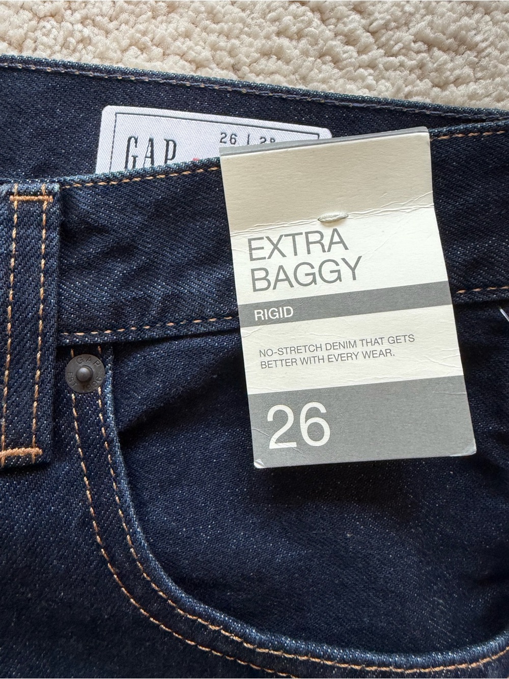 The Hailey extra baggy jean-midnight indigo